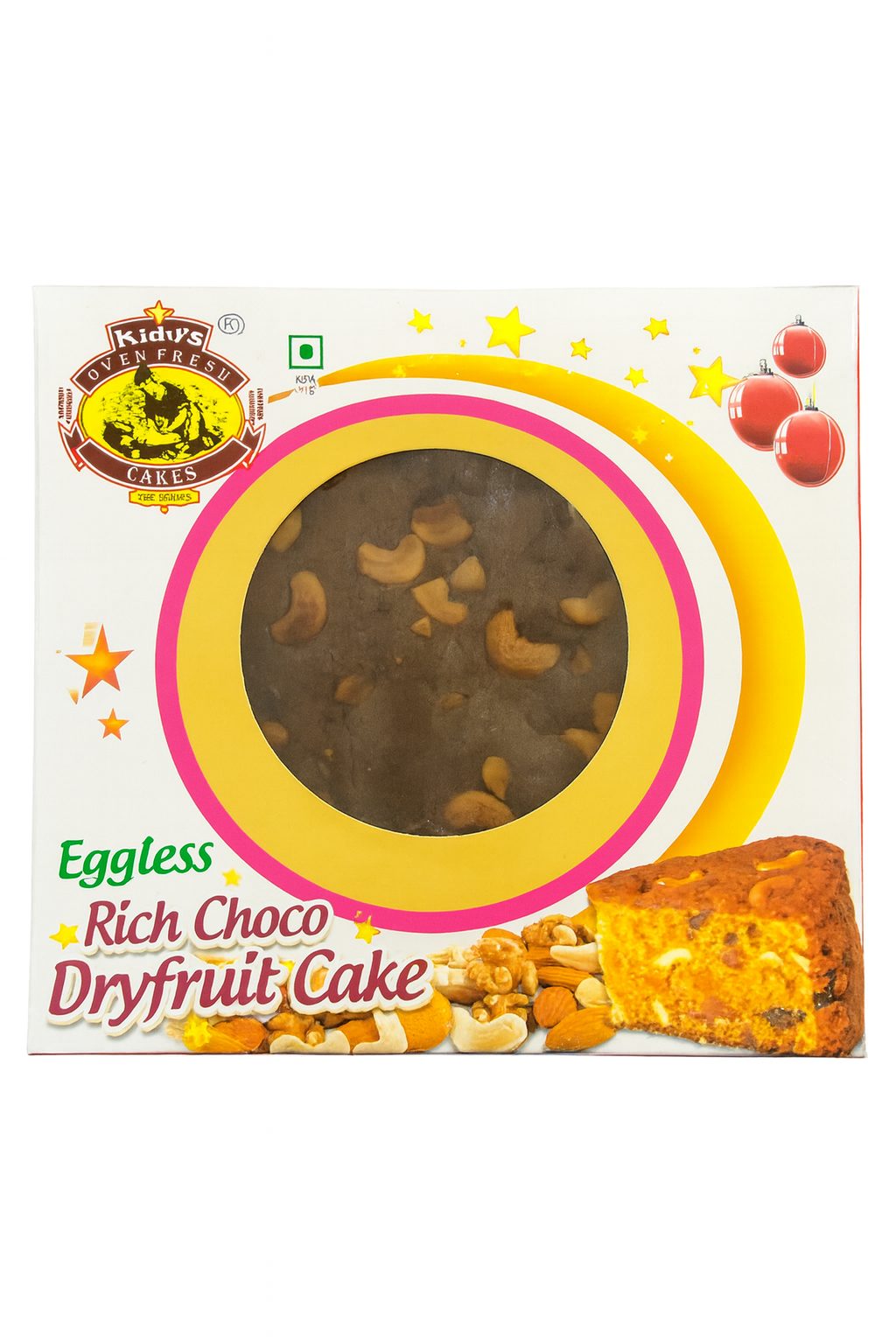  Kidys Eggless Rich Choco Dryfruit Cake 